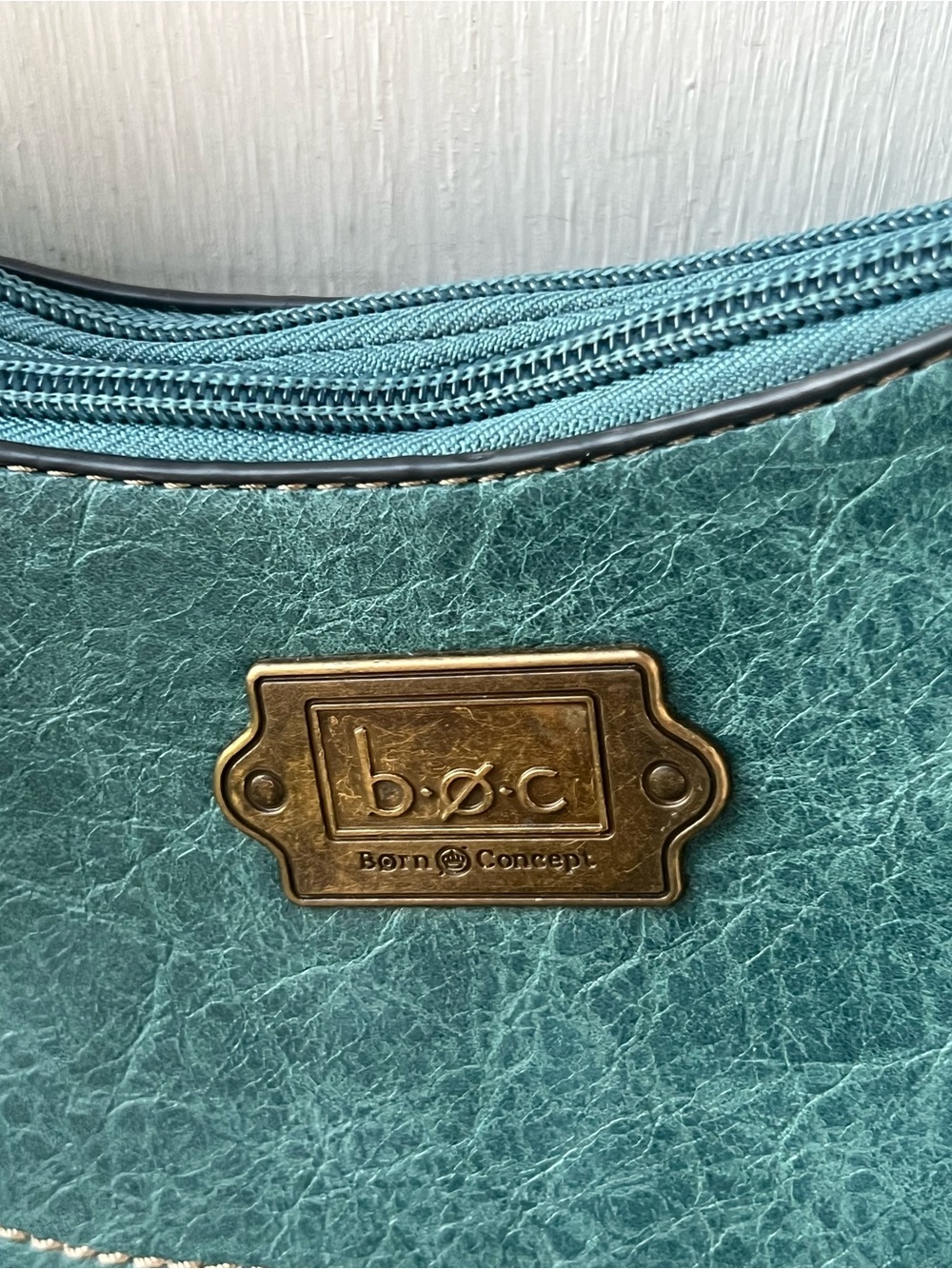 b.o.c. Teal Braided Trim Crossbody Bag - Picture 3 of 7